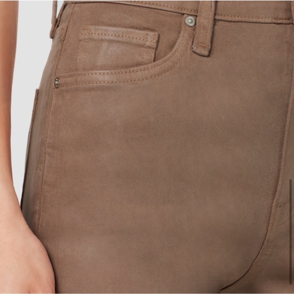 Hudson Jeans Faye Ultra-High Rise Flare Jean in Coated Chinchilla - Picture 6 of 8